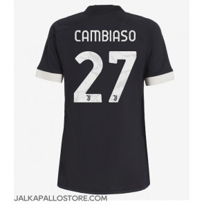 Juventus Andrea Cambiaso #27 Kolmaspaita Naisten 2023-24 Lyhythihainen